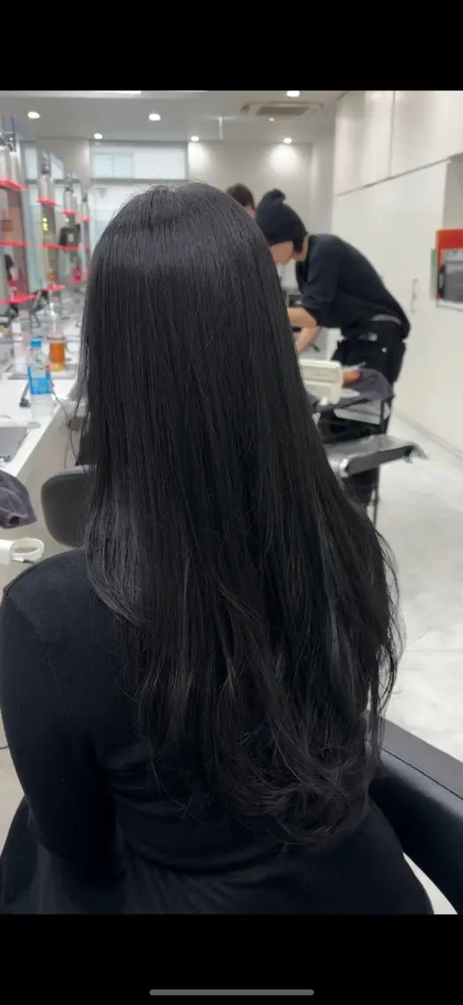ロング カラー 縮毛矯正 野口 楓華のヘアスタイル