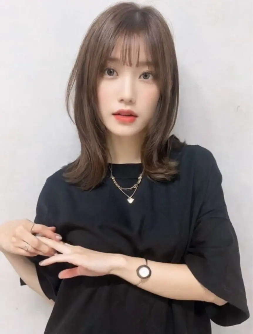 ミディアム トリートメント カット ヘアカラー Natsuki OZ安積店のヘアスタイル