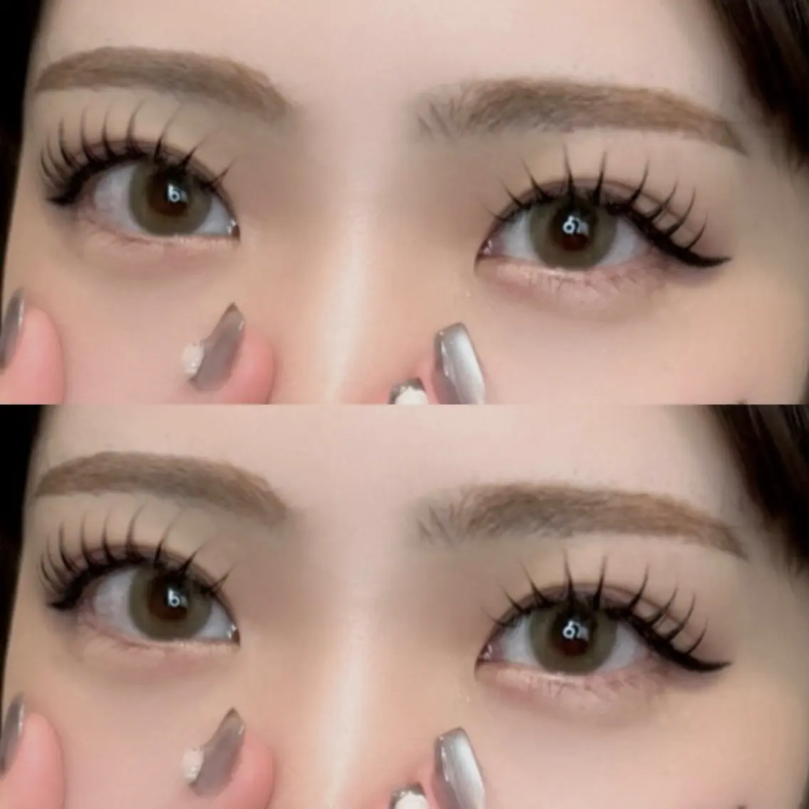【マツエク100本🎀】オフなし！コーティング付✨cuteデザイン💭ྀི🖤の写真