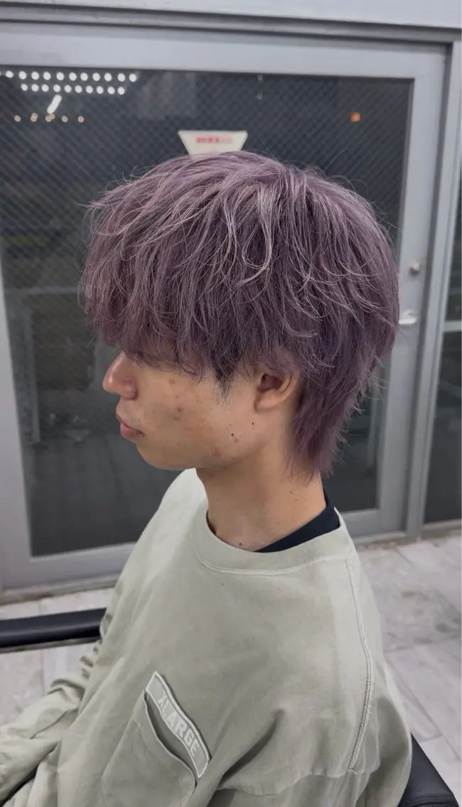 カット+ダブルカラーの写真