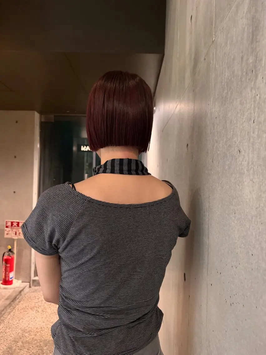ショート カット ヘアカラー ボブパーマ🥣KON コンナツミのヘアスタイル