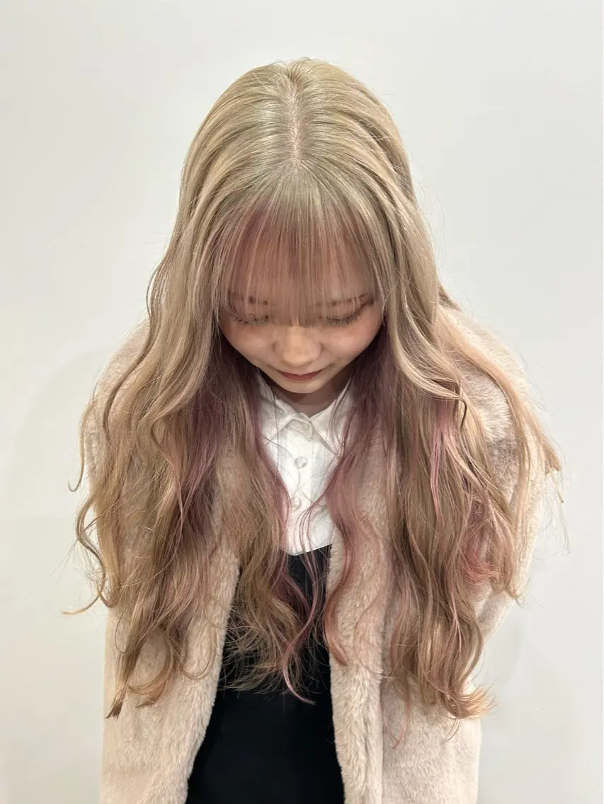 ロング ヘアカラー hair&eye🎀 /momoKaのヘアスタイル