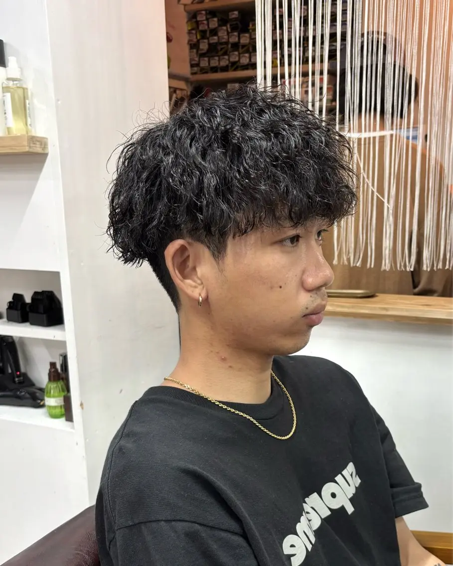 パーマ メンズ メンズパーマ ツイストスパイラルパーマ スパイラルパーマ メンズパーマ /マッシュ/ヨシダのヘアスタイル