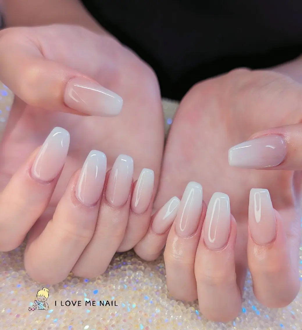 ネイル 長さ出し ハート 韓国ネイル マグネットネイル ニュアンスネイル ハンドネイル I LOVE ME NAIL.｡.:*♡のネイルデザイン