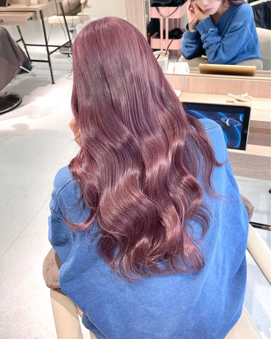 💜ブリーチ2回+透明感カラー+トリートメント💜の写真