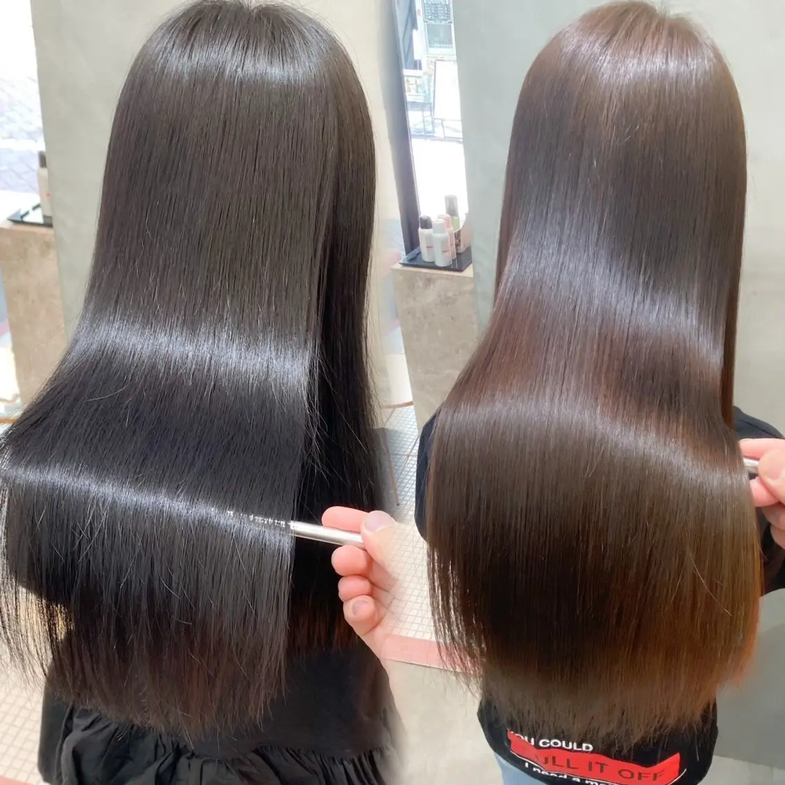 ロング カラー パーマ カット ヘアカラー 縮毛矯正 トリートメント 🤍レイヤー/ 縮毛矯正🖤菊池瑛士のヘアスタイル