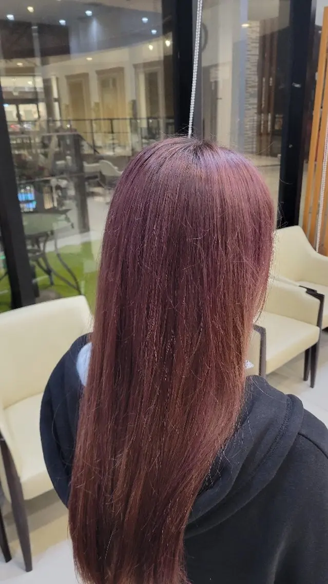 ロング パープルカラー メンズパーマ 渡辺将功のヘアスタイル