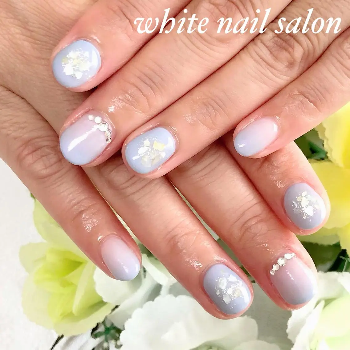 ネイル アートネイル フレンチネイル ジェルネイル ハードジェル 持ち込み ハンドネイル white nail salonのネイルデザイン
