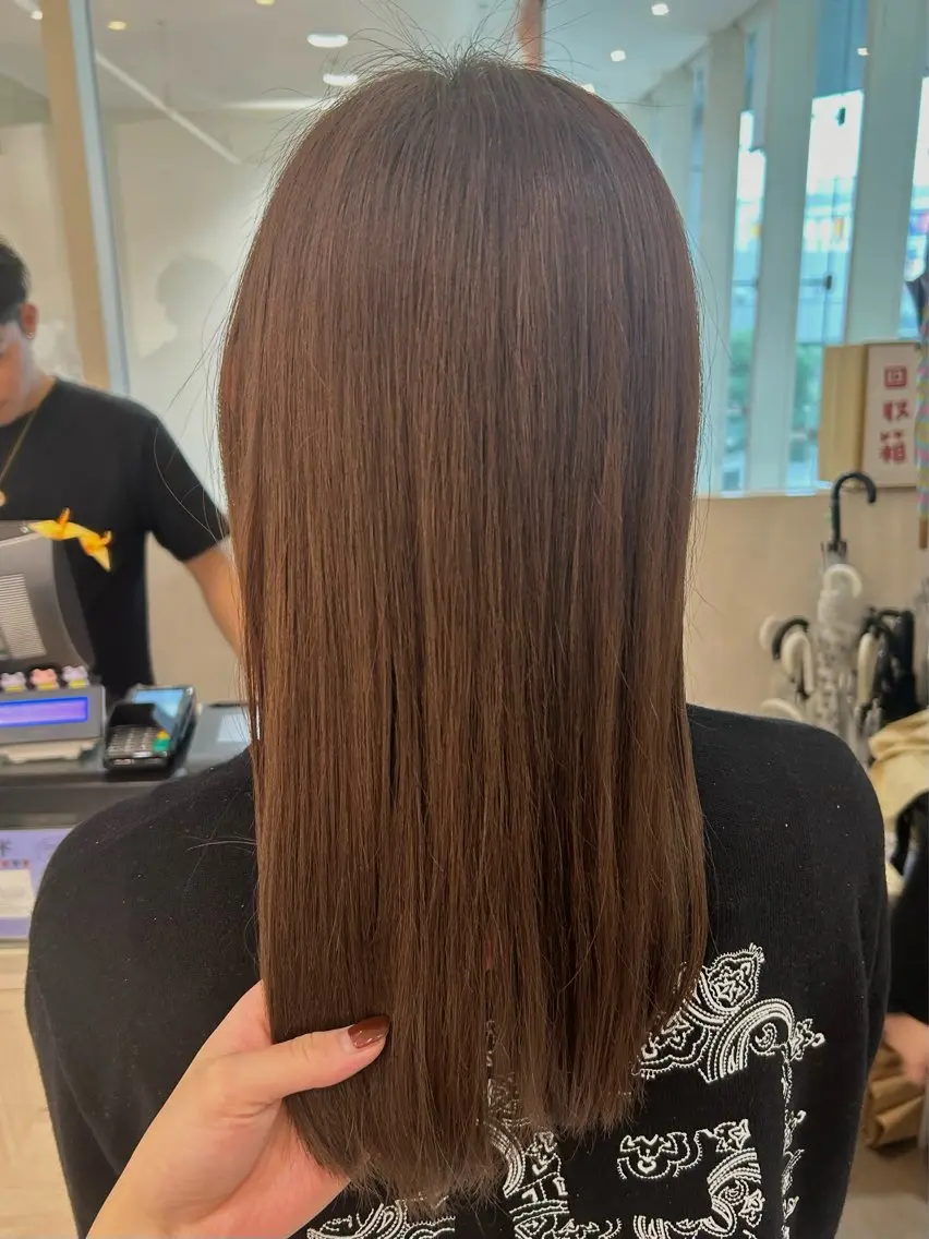 ロング カラー ベージュカラー 森川 颯香のヘアスタイル