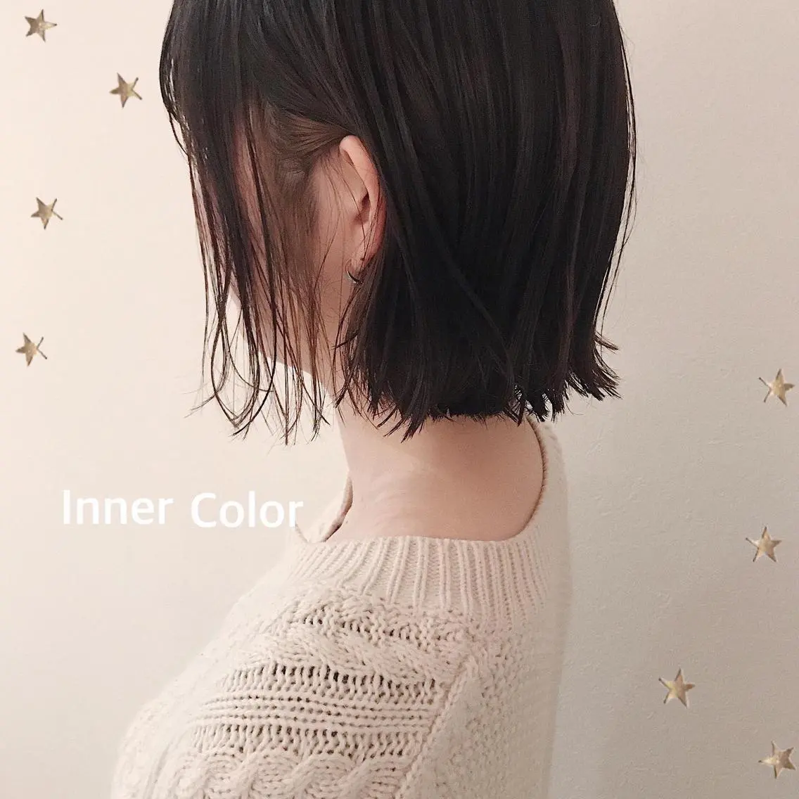 ミディアム カラー カット ヘアカラー 市川 千夏のヘアスタイル