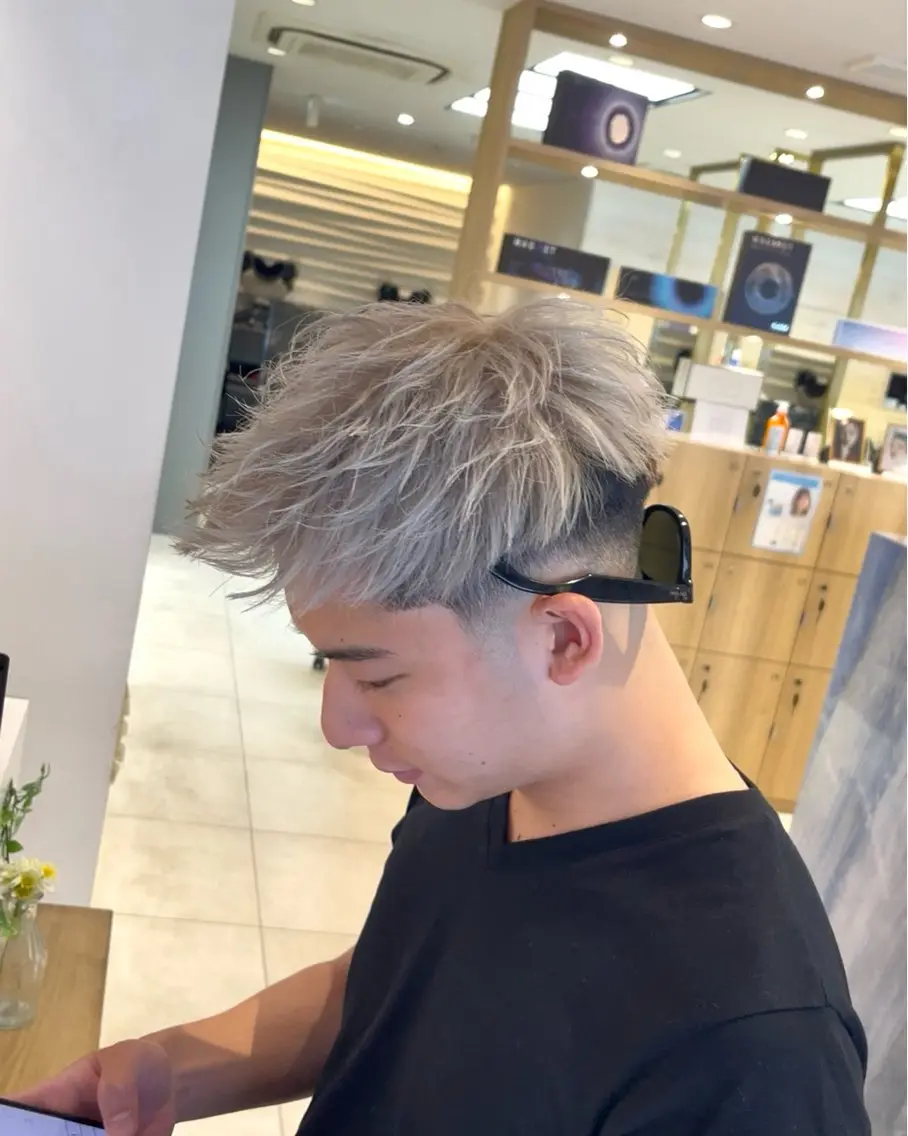 ショート カラー メンズ カット ヘアカラー 【再現性120%】 🔥龍也リュウヤ🔥のヘアスタイル