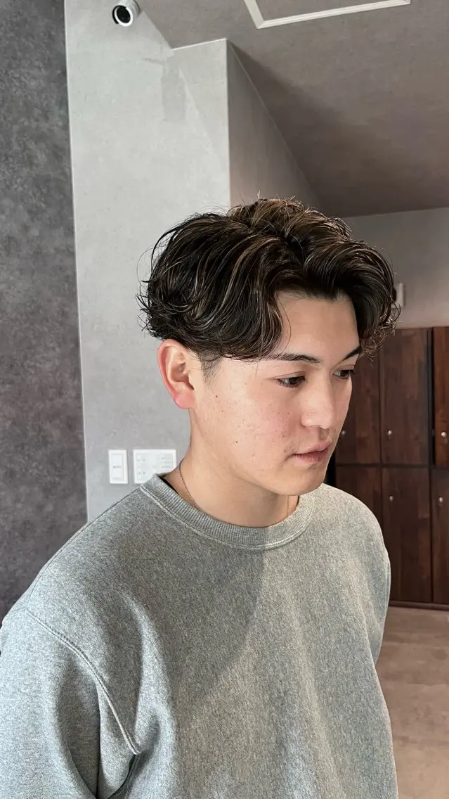 カラー パーマ メンズ パーマスタイル特化◎ 永戸圭汰のヘアスタイル