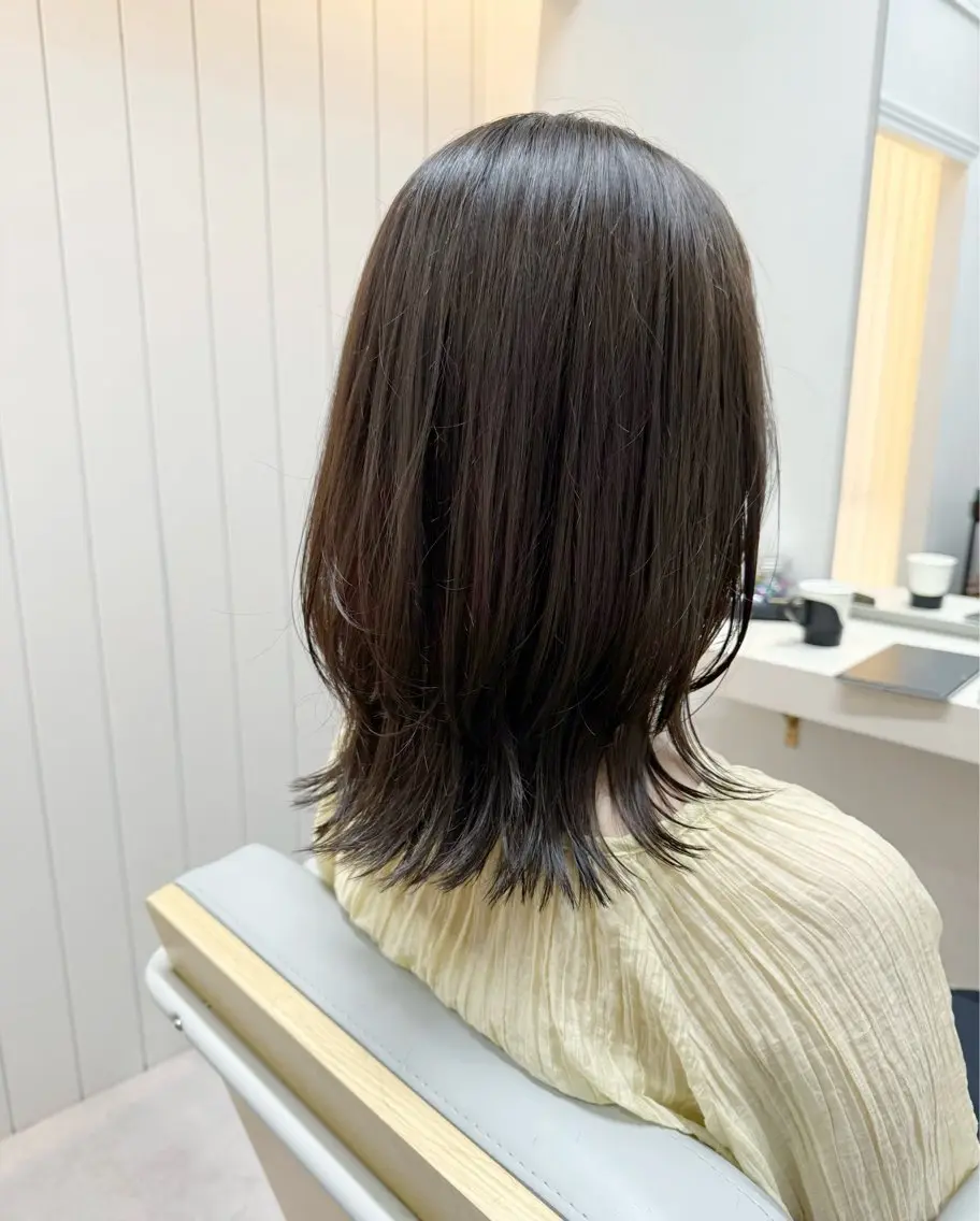 ミディアム カラー カット ヘアカラー トリートメント HIROKI ” ボブのヘアスタイル
