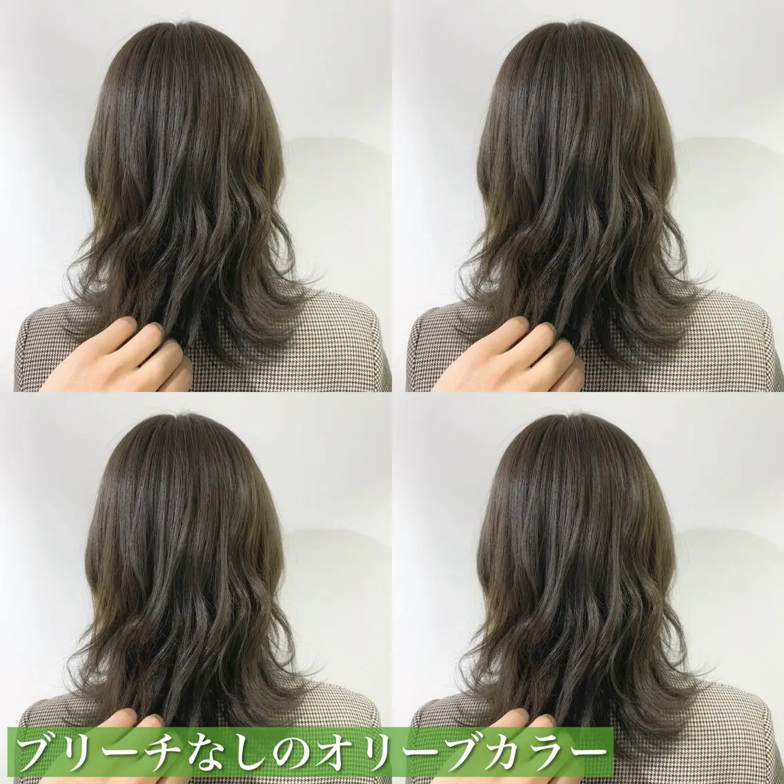 ミディアム カラー ショートボブ ミディアムパーマ アクアカラー アッシュ アッシュグレー navile原宿 yumaのヘアスタイル