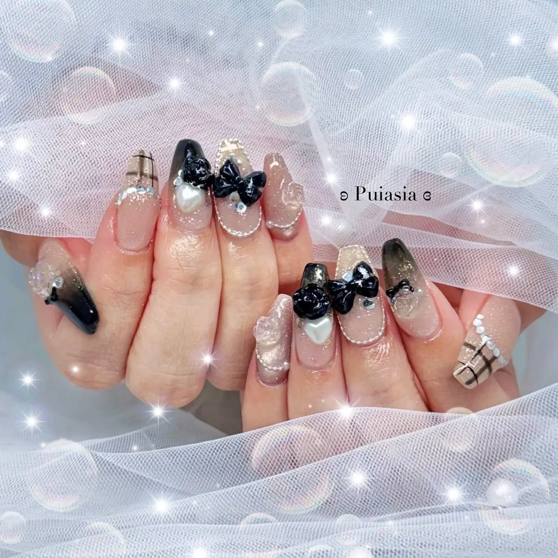 ネイル ハンドネイル Purasia✿高橋 マグ/ワンホン/地雷のネイルデザイン