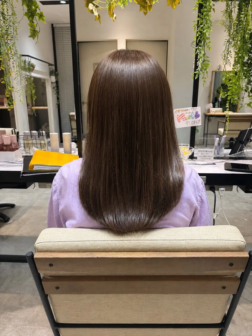 カラー ベージュカラー 榎本 るりのヘアスタイル