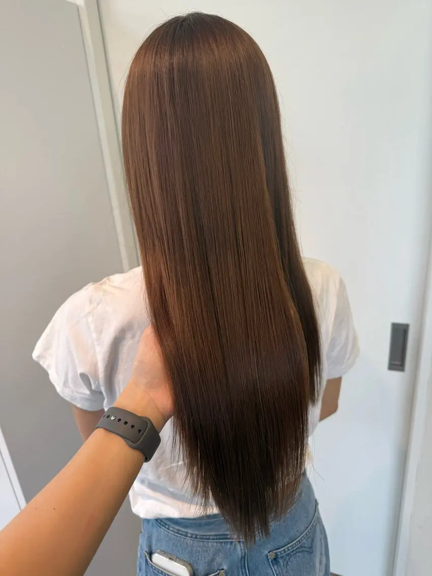 ロング カラー ヘアカラー 髪質改善🫧 yuzuhqのヘアスタイル