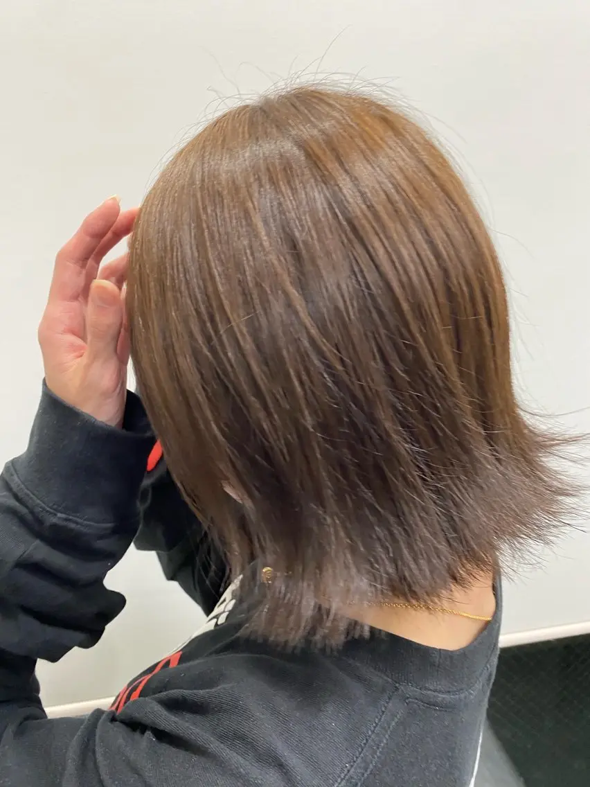 ロング カラー ブリーチ ブリーチなしカラー 韓国風ヘア トリートメント 目黒 碧人のヘアスタイル