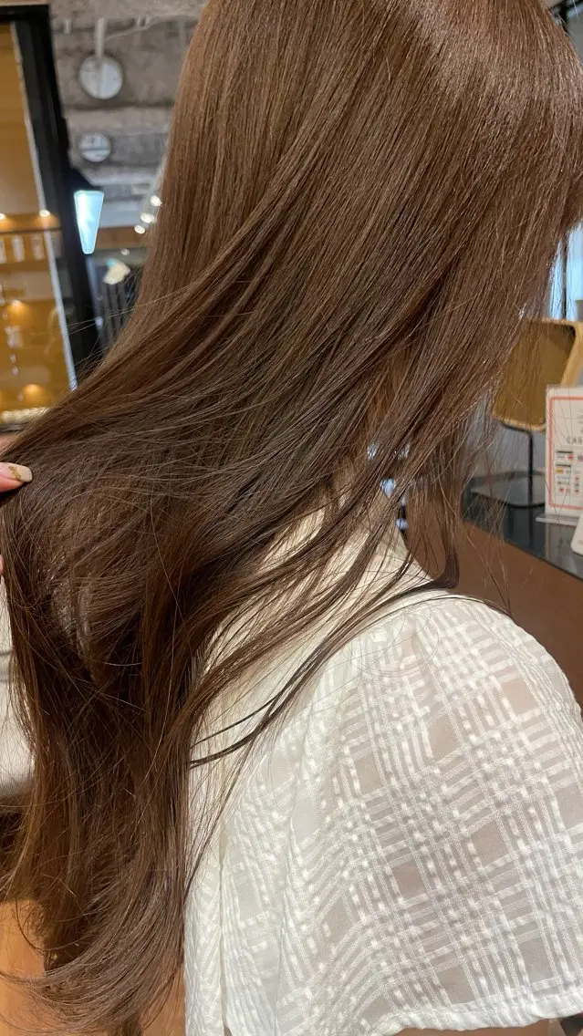 ロング カット ヘアカラー トリートメント 銀座ボブカラーパーマ misakiのヘアスタイル