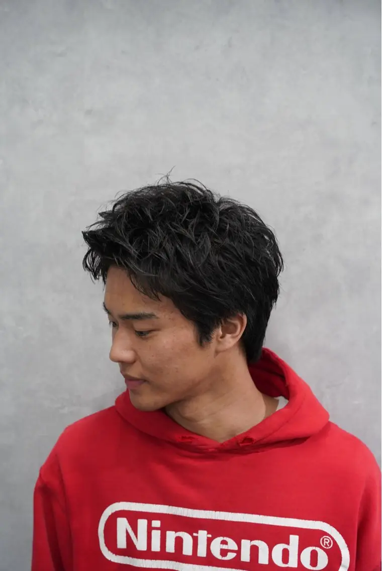 ショート パーマ メンズ カット 新宿No.1パーマ師 💈コウヨウ💈のヘアスタイル