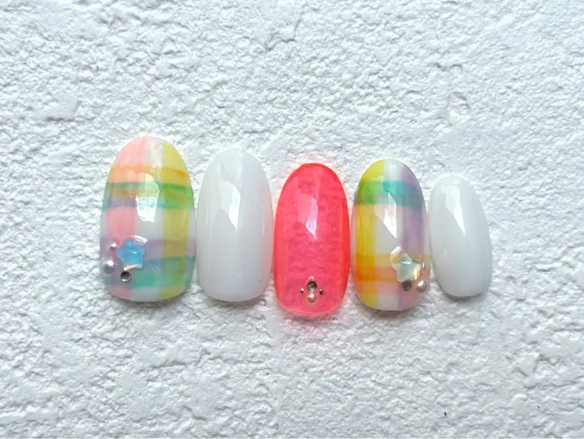 ネイル ハンドネイル トップネイリスト Ribbon立川店のネイルデザイン