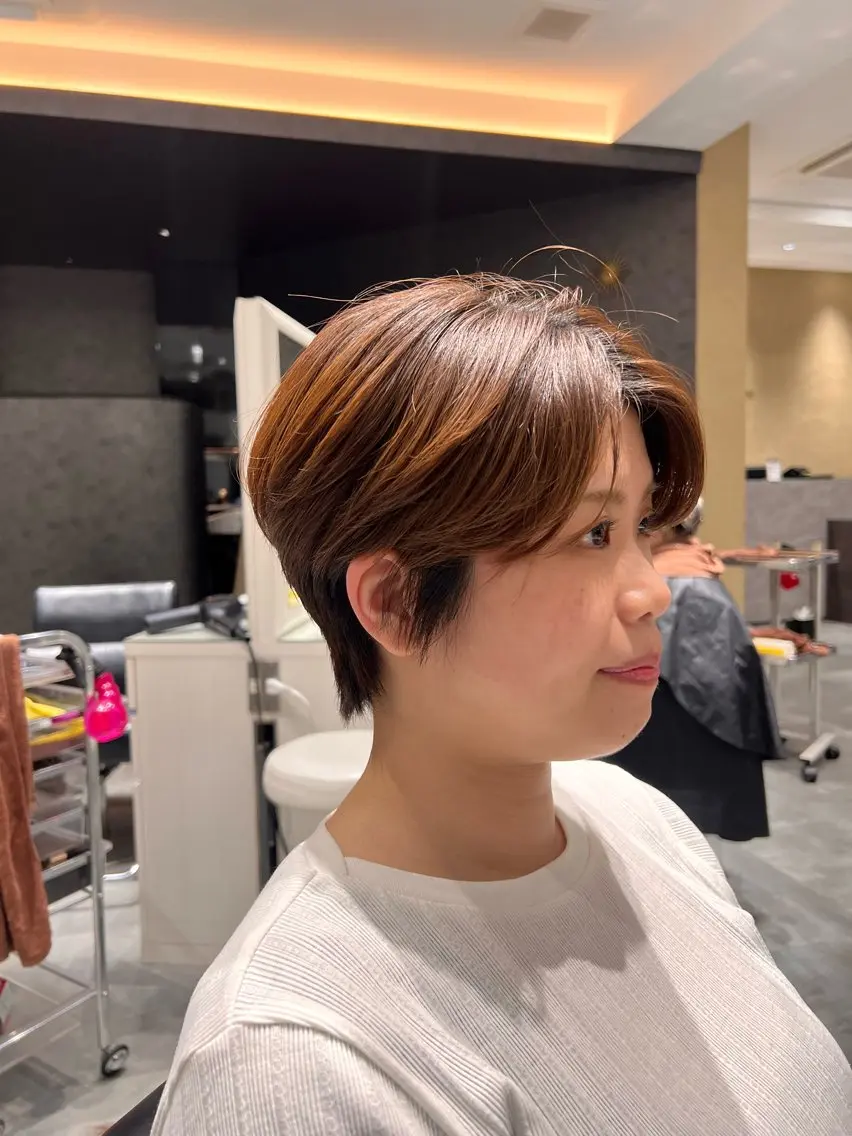 ショート ハンサムショート ショートヘア カット/パーマ たるみことりのヘアスタイル