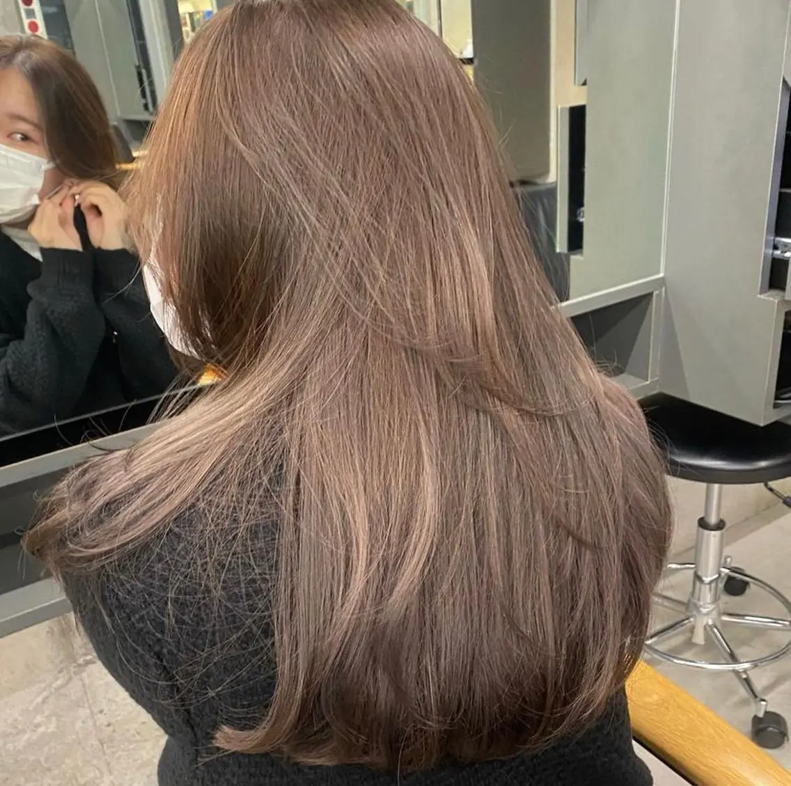 セミロング カラー カット ヘアカラー トリートメント レイヤー/柔色 カラー/SAkiのヘアスタイル