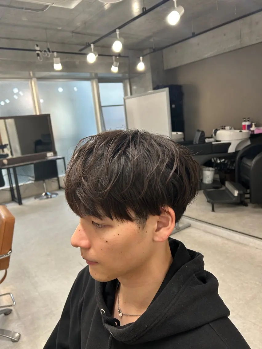 メンズ カット 縮毛矯正 トリートメント ヘッドスパ ヘアセット カズキ🌼曲がる 縮毛矯正のヘアスタイル