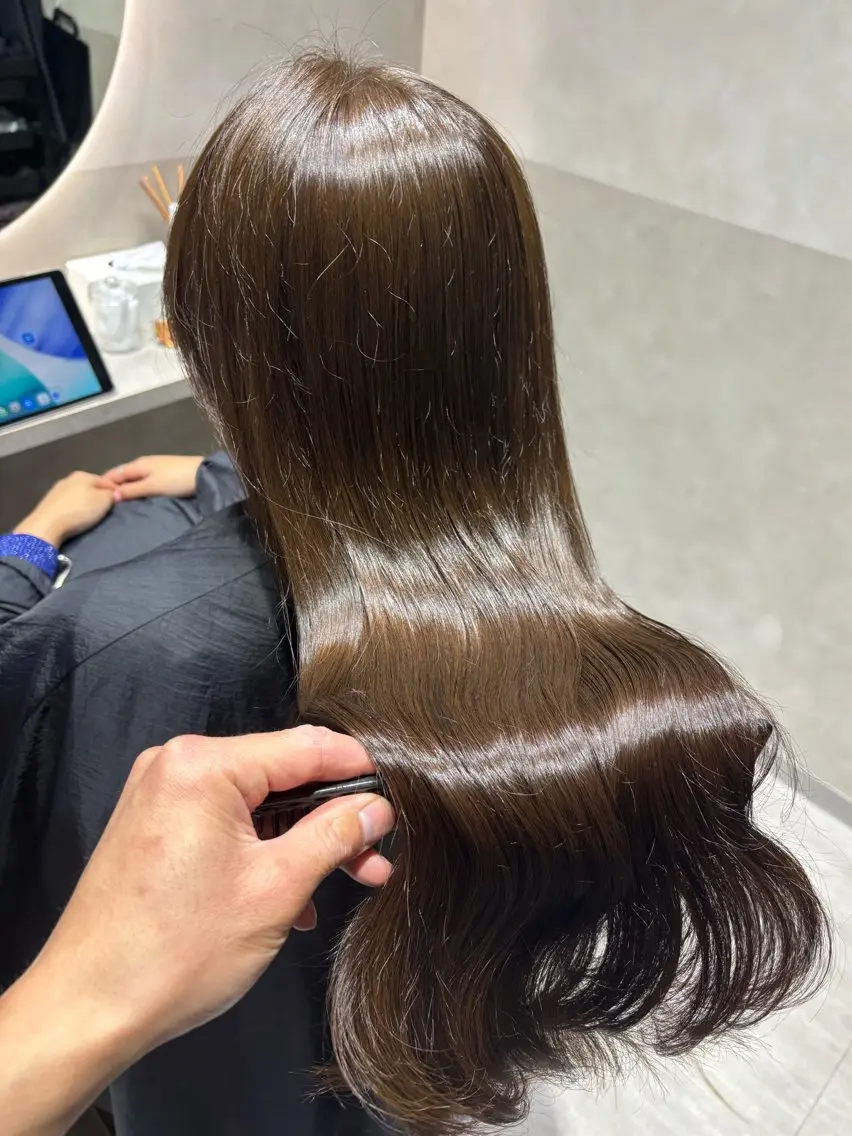 セミロング カラー カット ヘアカラー トリートメント 川崎のカラー職人🥣 kentaのヘアスタイル
