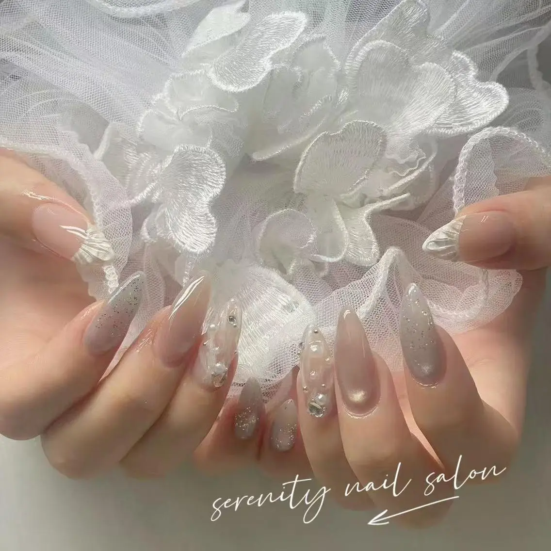 ネイル 長さ出し 持ち込み ワンホンネイル ハンドネイル ハンドケア NailTips池袋 🥰佳のネイルデザイン