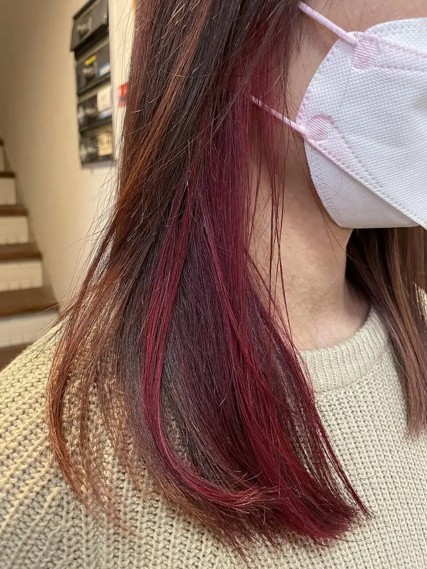 ロング カット ヘアカラー トリートメント plan maiのヘアスタイル