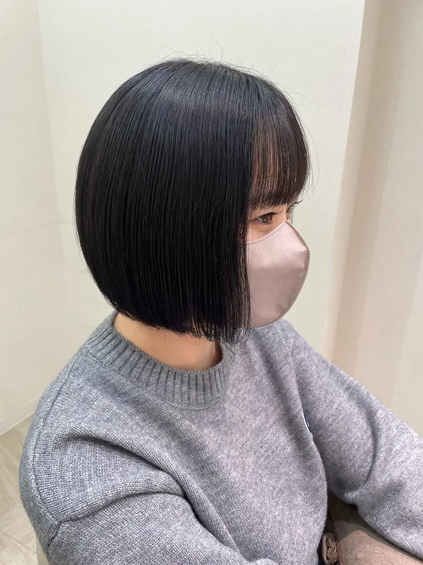 ショート ボブ カット 田中 郁也のヘアスタイル
