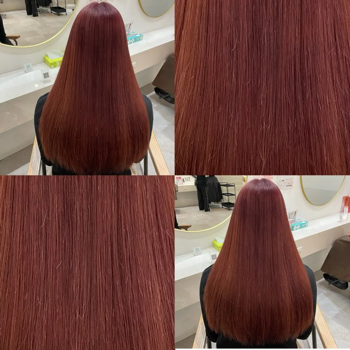 ロング ピンクブラウン ピンクラベンダー レイヤーカット トリートメント ヘアカラー 村崎乙華/透明感/ 韓国風/レイヤーのヘアスタイル