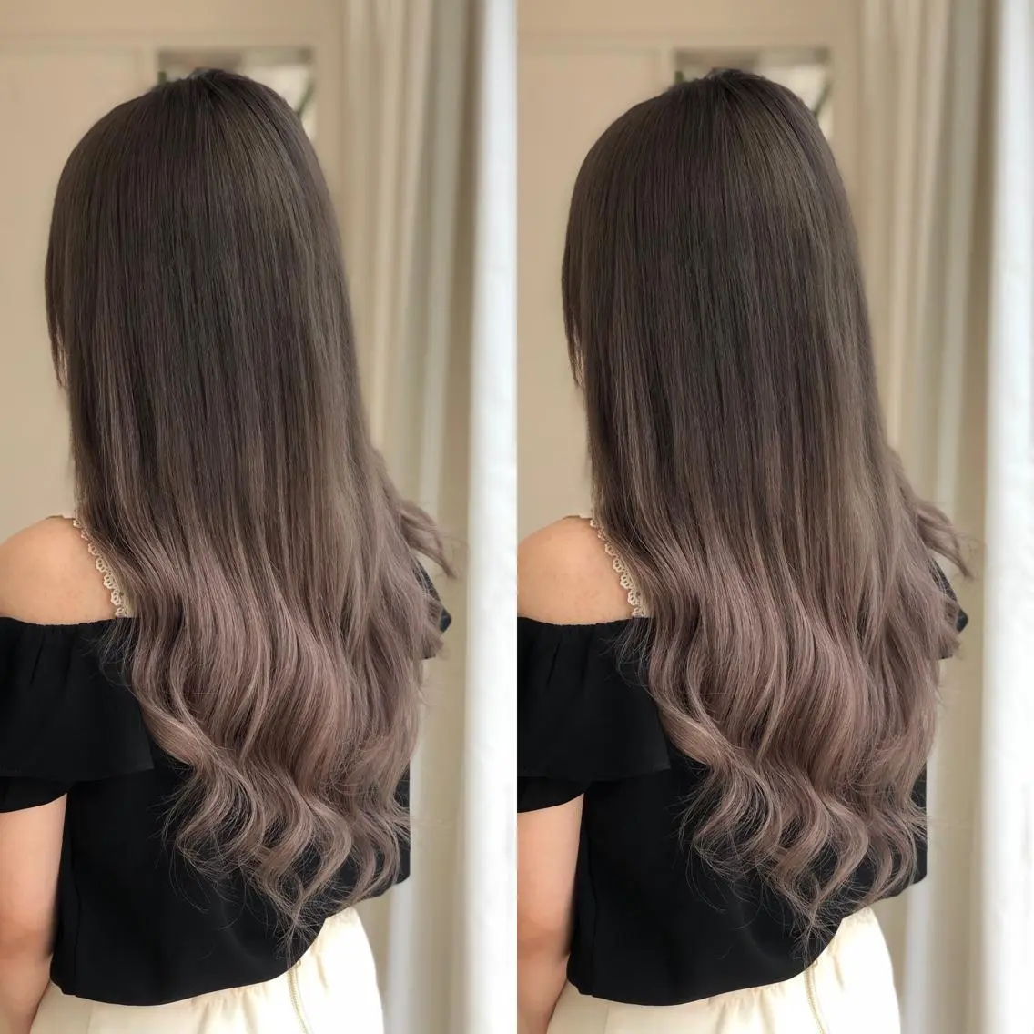 カット付🌈カラー+プチトリートメント+シールエクステ80本☆の写真