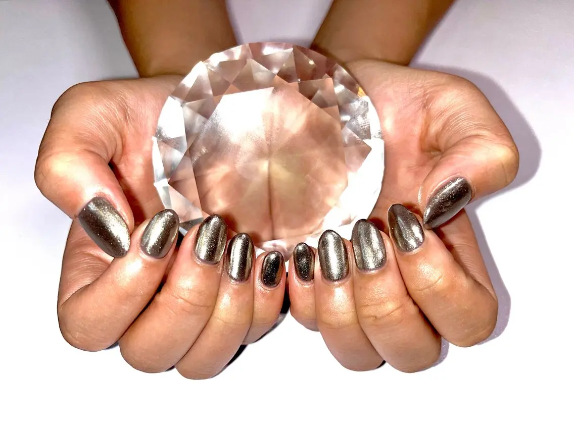 ネイル マグネットネイル ニュアンスネイル オフィスネイル ワンカラーネイル シンプルネイル ハンドネイル プライベートサロン N's Nailのネイルデザイン