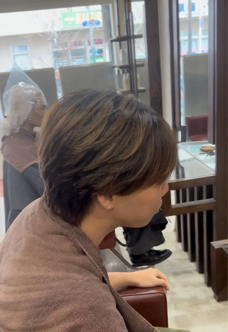 ショート メンズ マッシュウルフ マッシュ メンズウルフカット ウルフカット 【横浜メンズ特化】 💥りょうま💥のヘアスタイル