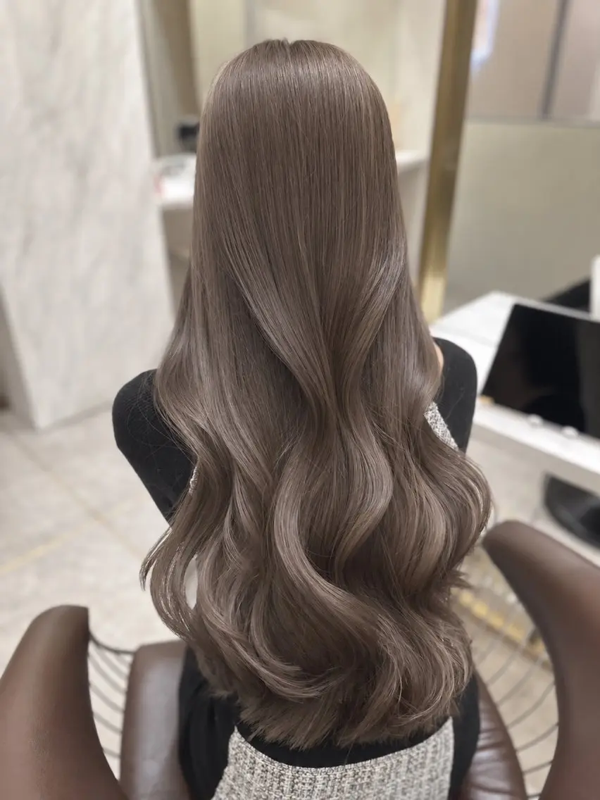 ロング カラー カット ヘアカラー トリートメント yui🎀ブリーチな しダブルカラー/博多のヘアスタイル
