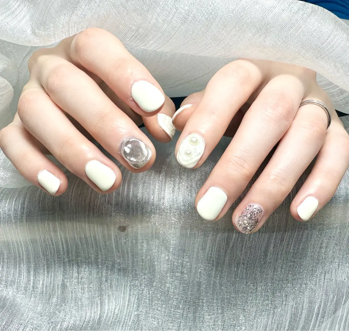 ネイル 持ち込み ハンドネイル ハンドケア ⭐️Syu Rei⭐️のネイルデザイン