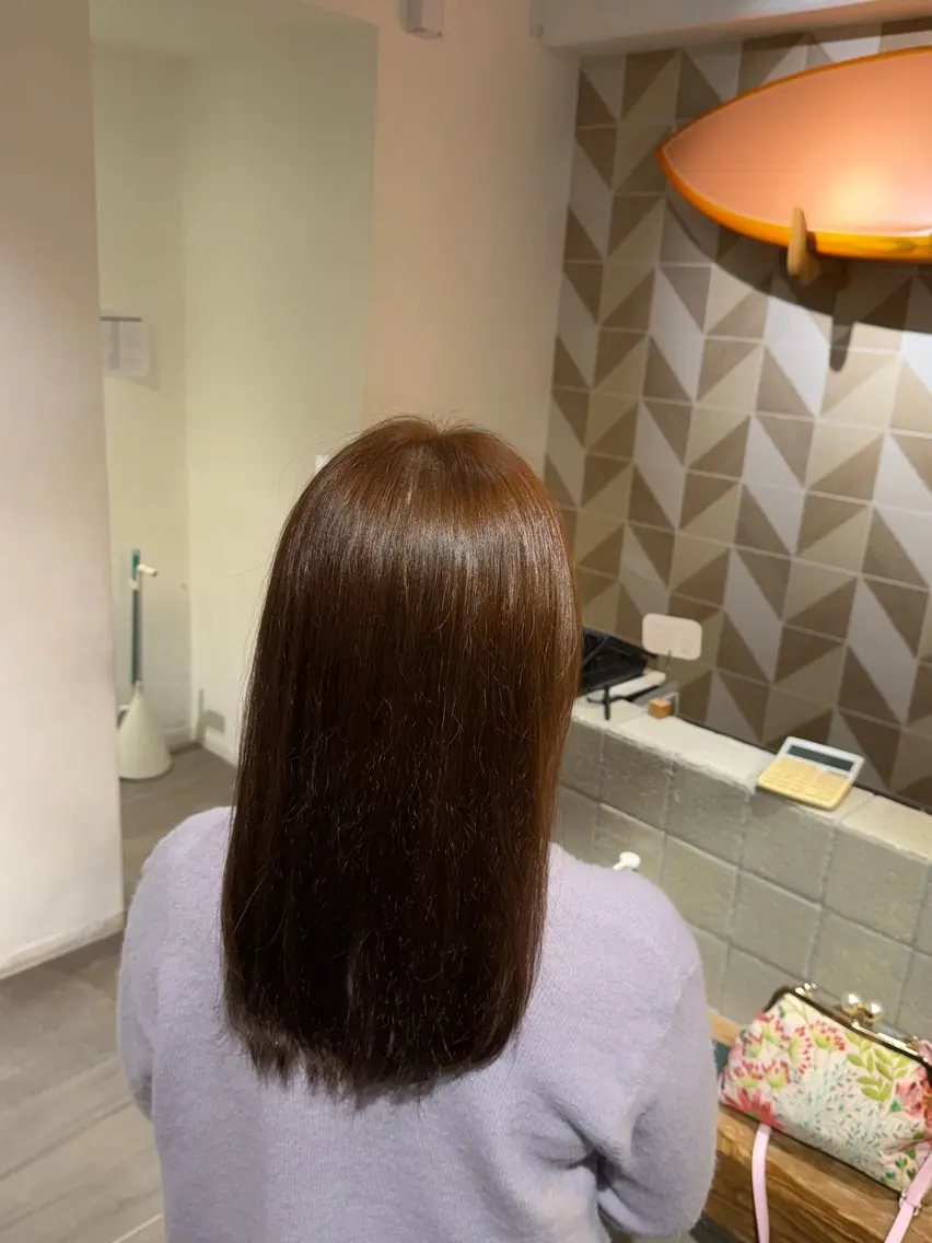 ロング カラー ブラウンカラー ヘアカラー メンズパーマ/透明感 カラー 北山 祐助のヘアスタイル