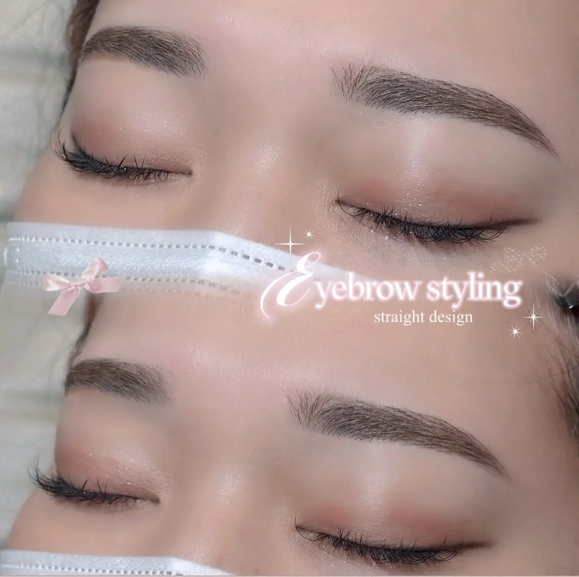【ゲジ眉卒業】美眉スタイリング🪄🫧[眉wax/毛量調整/メイク込]の写真