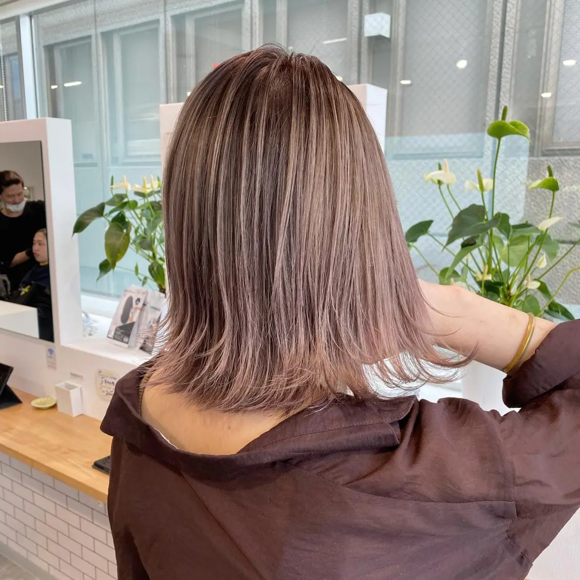 ショート カラー ハイトーンカラー カット ヘアカラー トリートメント JILBLAN京都 ショート/ハイライトのヘアスタイル