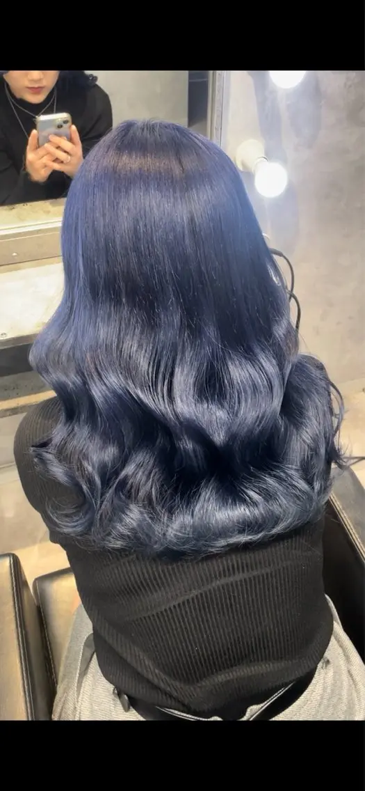 セミロング ヘアカラー mimiiy fukaのヘアスタイル