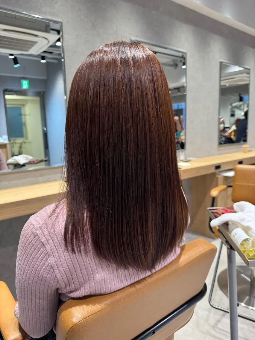セミロング カラー ヘアカラー トリートメント YUZU 🤖💎のヘアスタイル