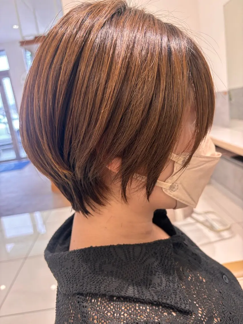 ショート ショートボブ ボブ ショートヘア 守谷 奏穂のヘアスタイル
