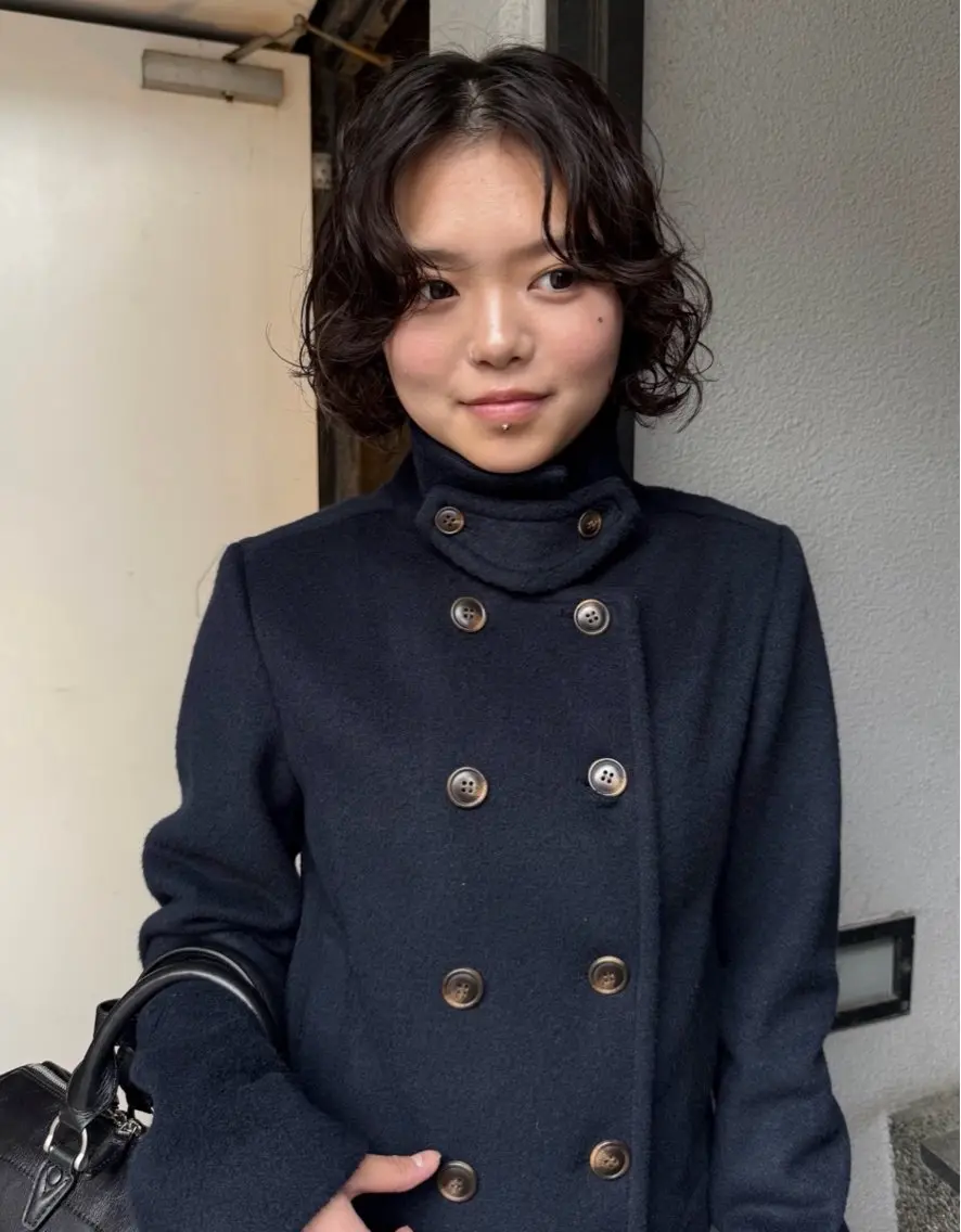 ミディアム パーマ ボブパーマ🌀 あきとのヘアスタイル