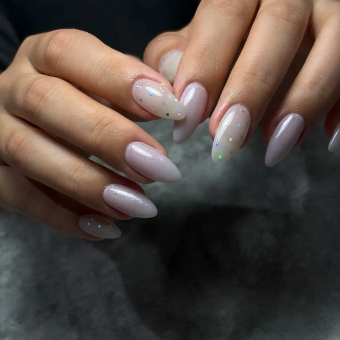 ネイル ホログラムネイル ハンドネイル Nailsalon Lebelのネイルデザイン