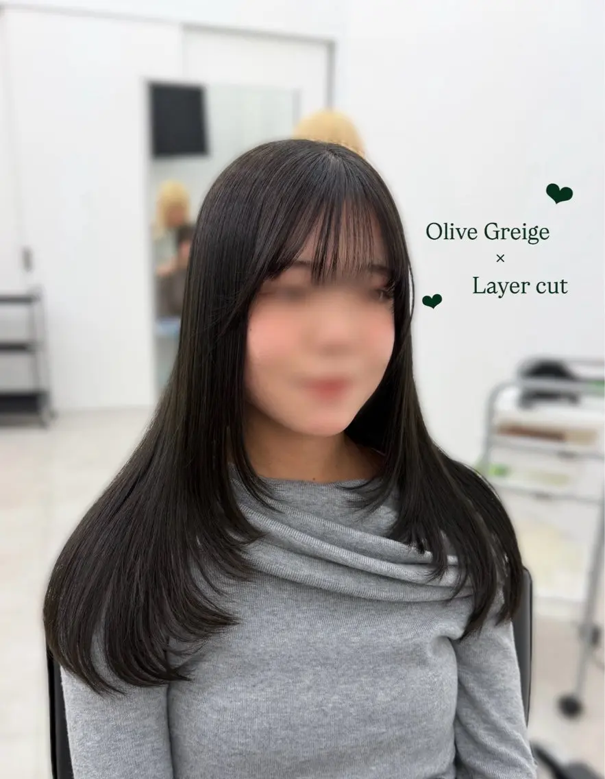 ロング カラー レイヤーカット Nanami little 渋谷のヘアスタイル