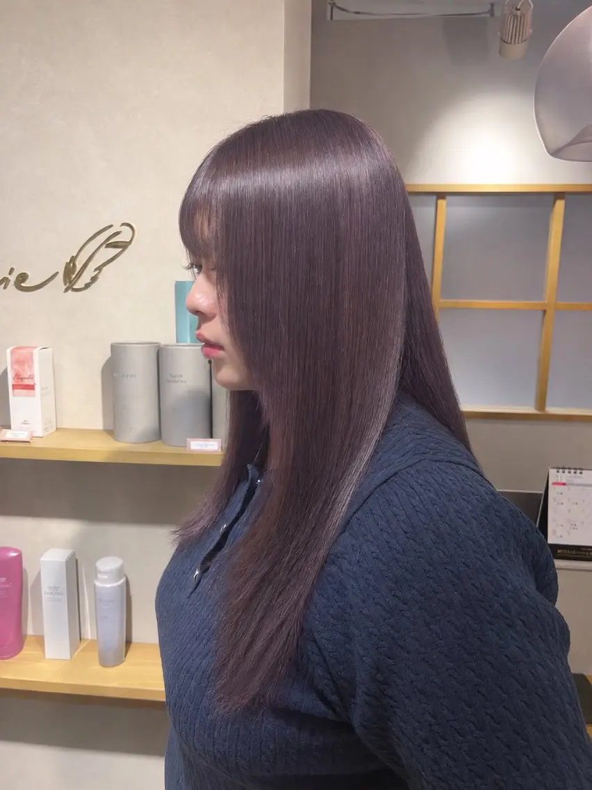 ロング カラー ラベンダーカラー ヘアカラー takuto /lamie吉祥寺のヘアスタイル