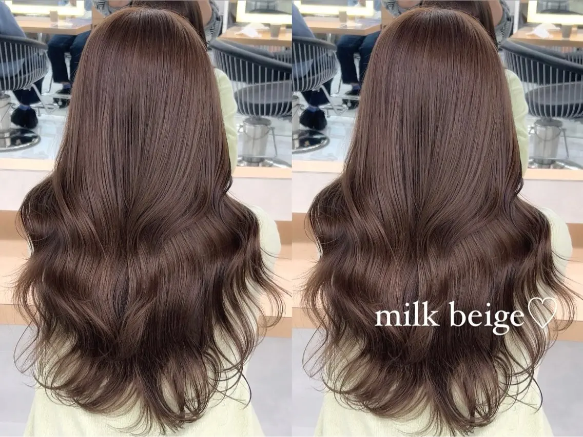 ロング カラー ヘアアレンジ 柳堀 日菜のマツエク・マツパデザイン