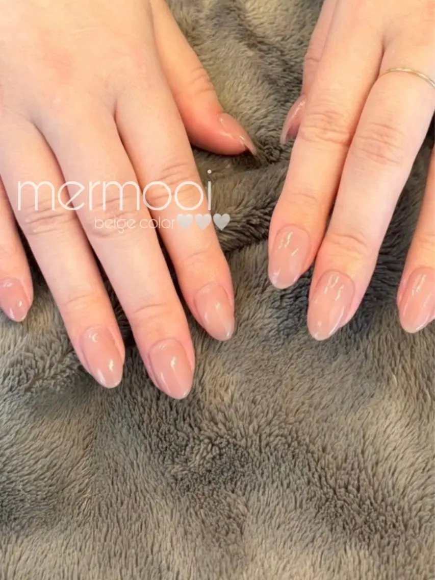 ネイル ワンカラーネイル mermooi nailのネイルデザイン